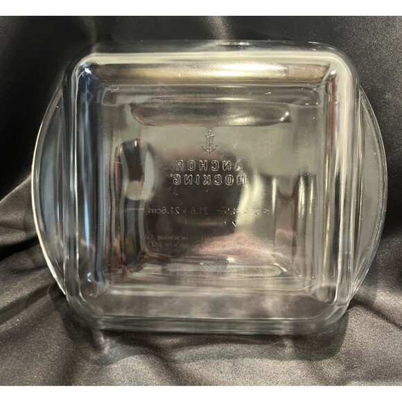 VTG Anchor Hocking 2Qt Baking Dish Clear Glass 8.5”X8.5”X2” Square NEVER USE USA - Picture 8 of 14